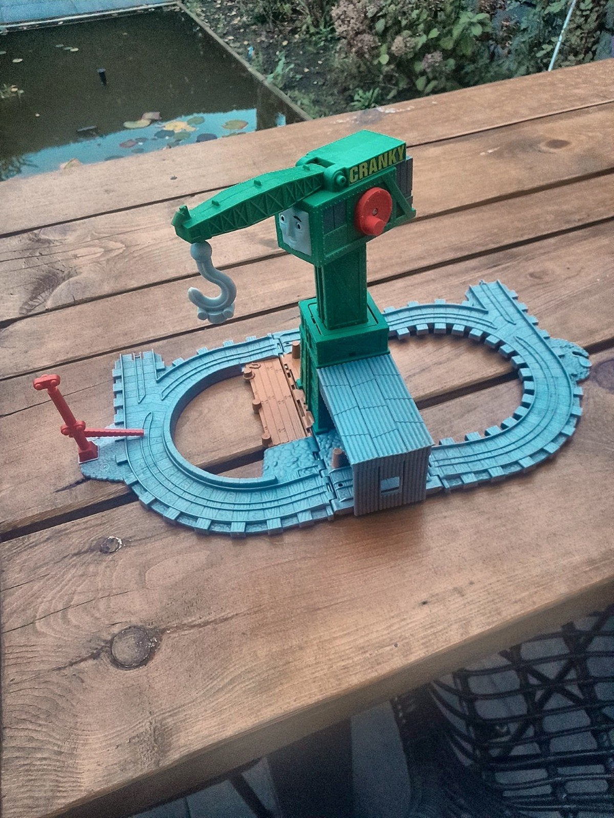 Thomas de Trein Cranky de Kraan speelset, Ophalen, Gebruikt, Jongen of Meisje