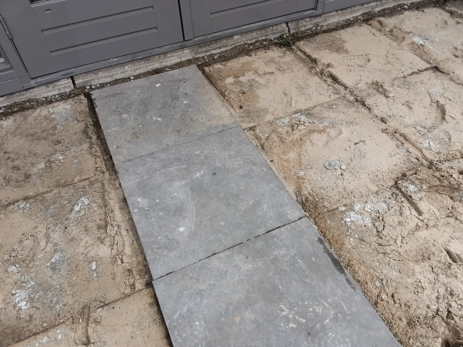 keramische tuintegels 60x60cm 3cm dik  50x, Gebruikt, Ophalen of Verzenden, 10 m² of meer, Beton