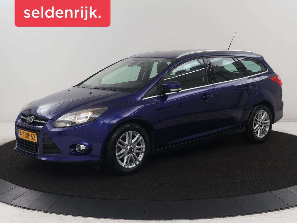 Ford Focus Wagon 1.0 EcoBoost Edition Plus | Navigatie | Par, Euro 5, Gebruikt, Blauw, Origineel Nederlands