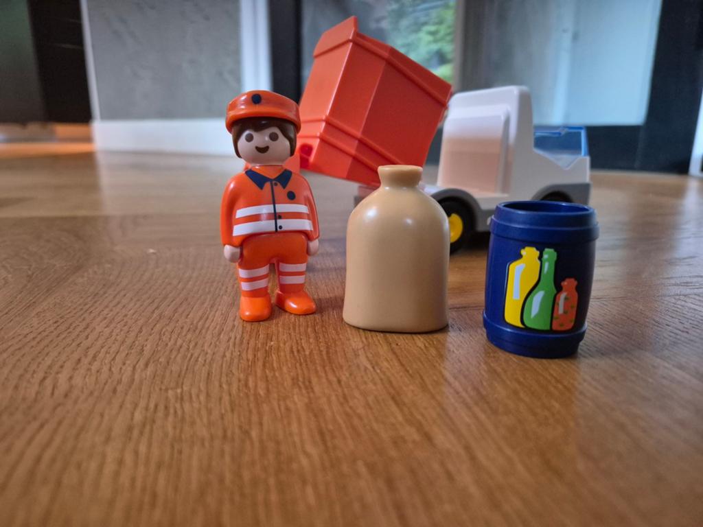Gave Playmobil vuilniswagen voor de allerkleinsten, Ophalen of Verzenden, Gebruikt, Complete set