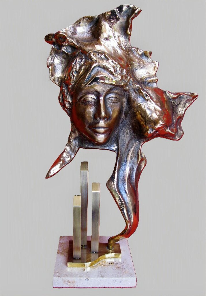 Prachtige kunstbrons met signatuur, Ophalen, Brons, Beeld