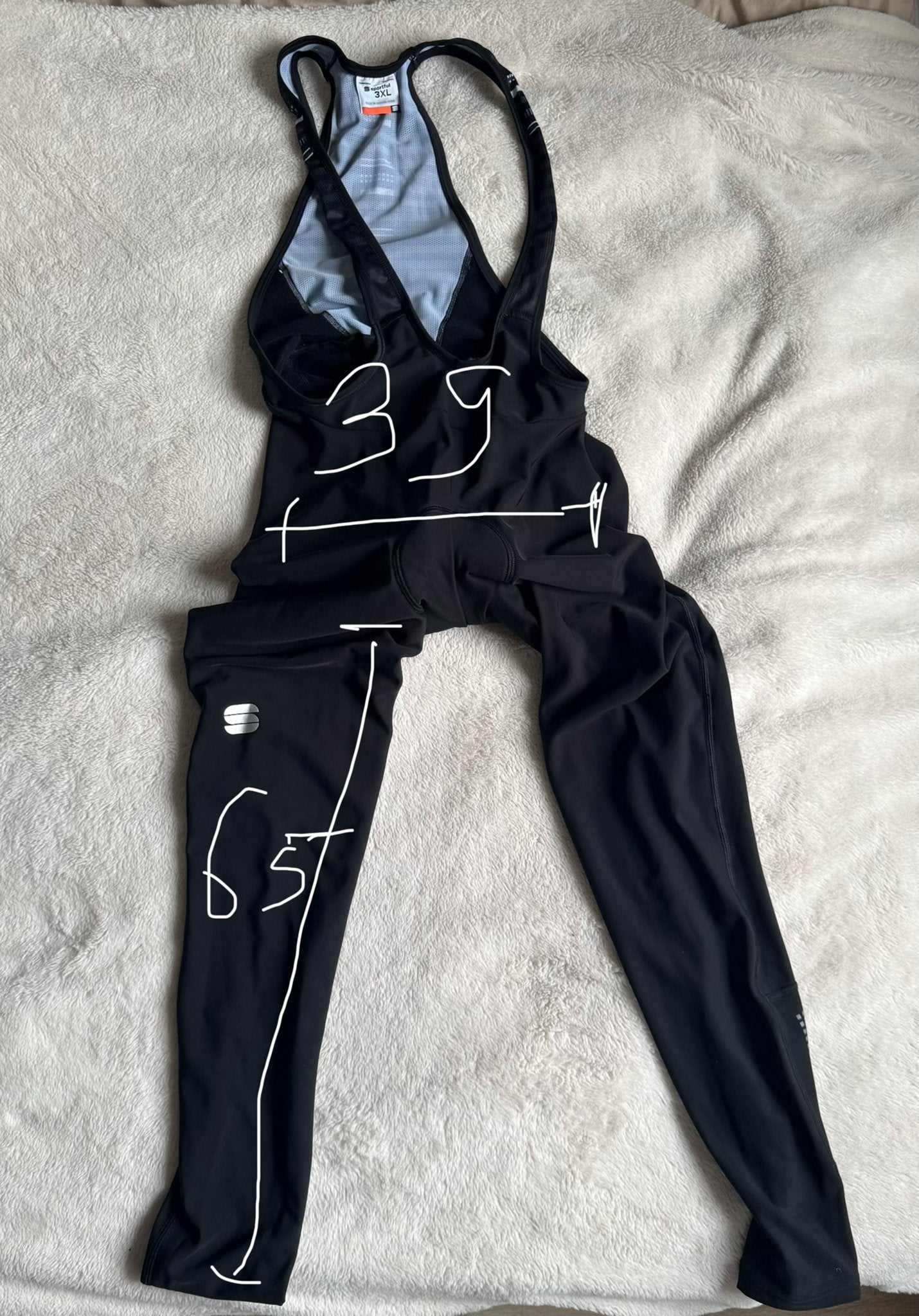 Sportful fietsbroek met bretels - 3XL, Ophalen of Verzenden, Nieuw, Overige maten