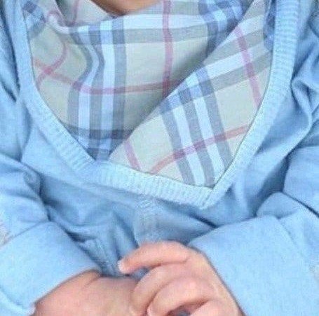 Burberry slabbetje blauw baby accessoires merk slabbetjes, Kinderen en Baby's, Verzenden, Zo goed als nieuw, Burberry