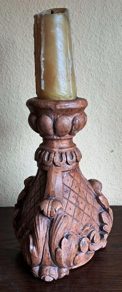 vintage barok kandelaar, Ophalen of Verzenden, Overige materialen