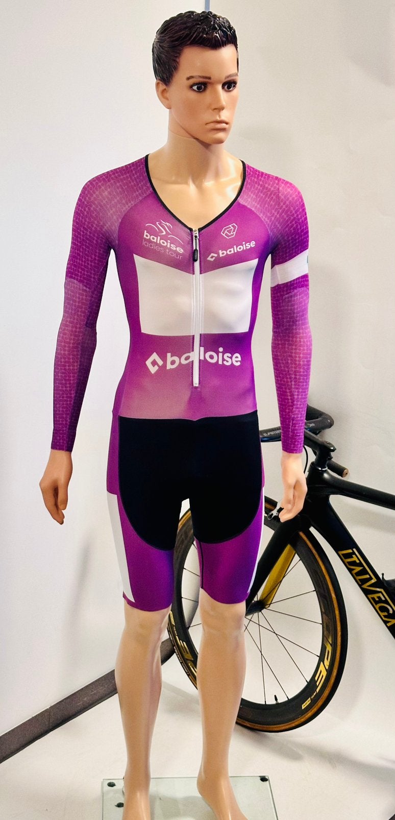 Wielrenpak tijdritpak snelpak speedsuit maat M Verge, Ophalen of Verzenden, Zo goed als nieuw, M, Dames