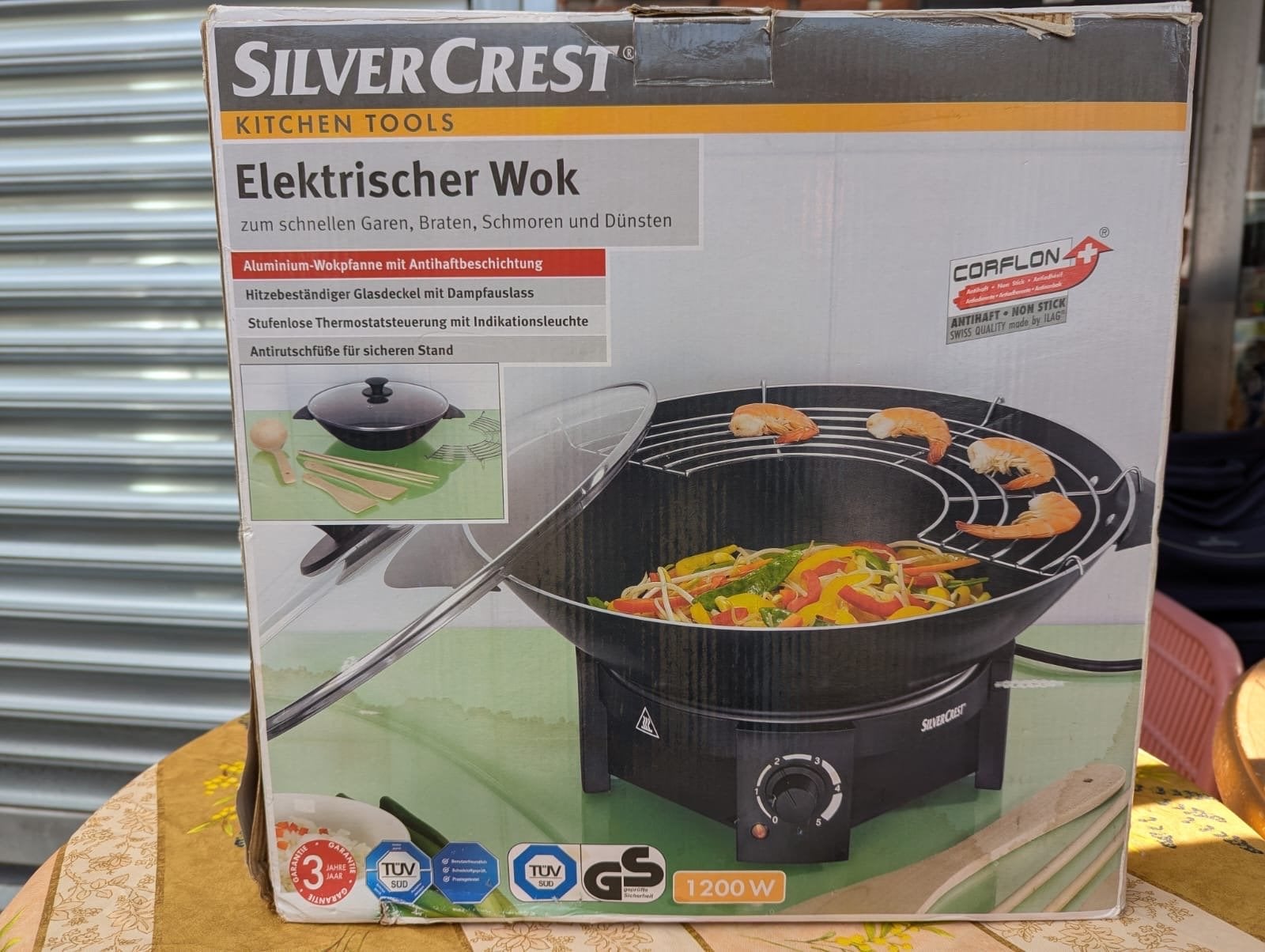 Silvercrest elektrische wok, Overige typen, ., Ophalen of Verzenden, Zo goed als nieuw