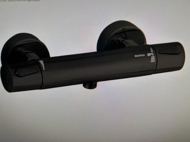 0426. Damixa thermostatische douche mengkraan mat zwart, Hobby en Vrije tijd, Overige Hobby en Vrije tijd, Nieuw, Ophalen