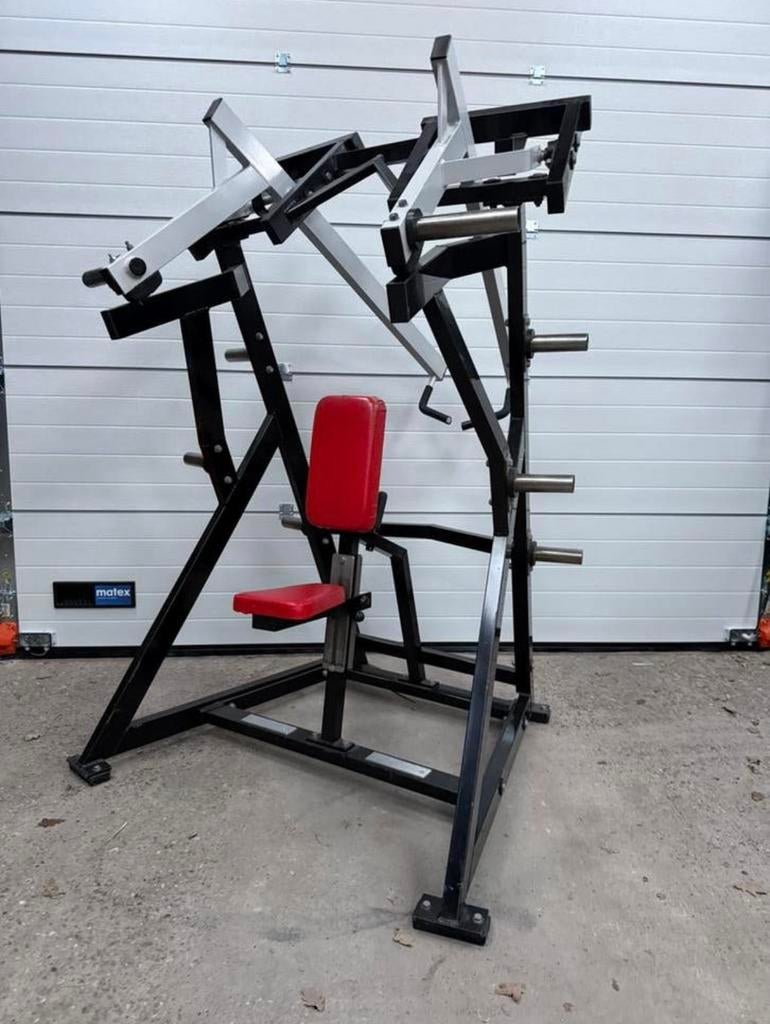 Jack sport Dorian yates row / plate loaded row, Sport en Fitness, Fitnessmaterialen, Gebruikt, Overige typen, Armen, Benen, Borst