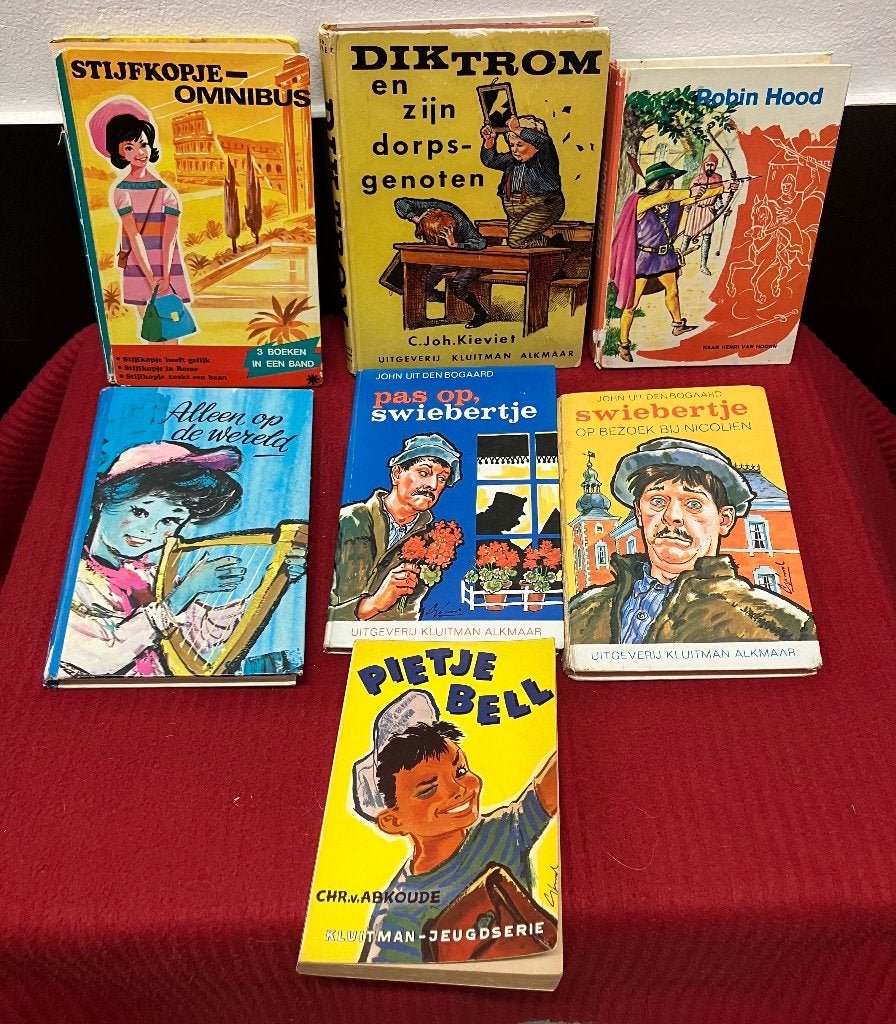 7 boeken/ Swiebertje/pietje Bell/Robin Hood/DikTrom/en meer, Boeken, Kinderboeken | Jeugd | 10 tot 12 jaar, Ophalen of Verzenden