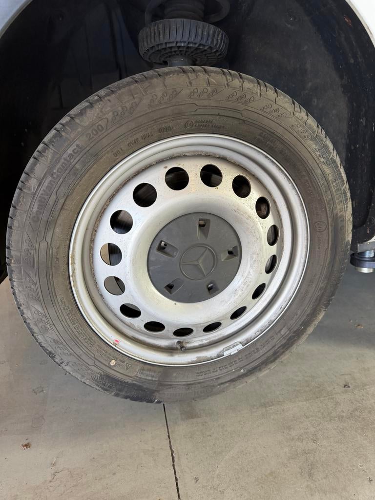 Continental All Season banden met velgen 225/55 R17 C, Ophalen, Banden en Velgen, 17 inch, All Season