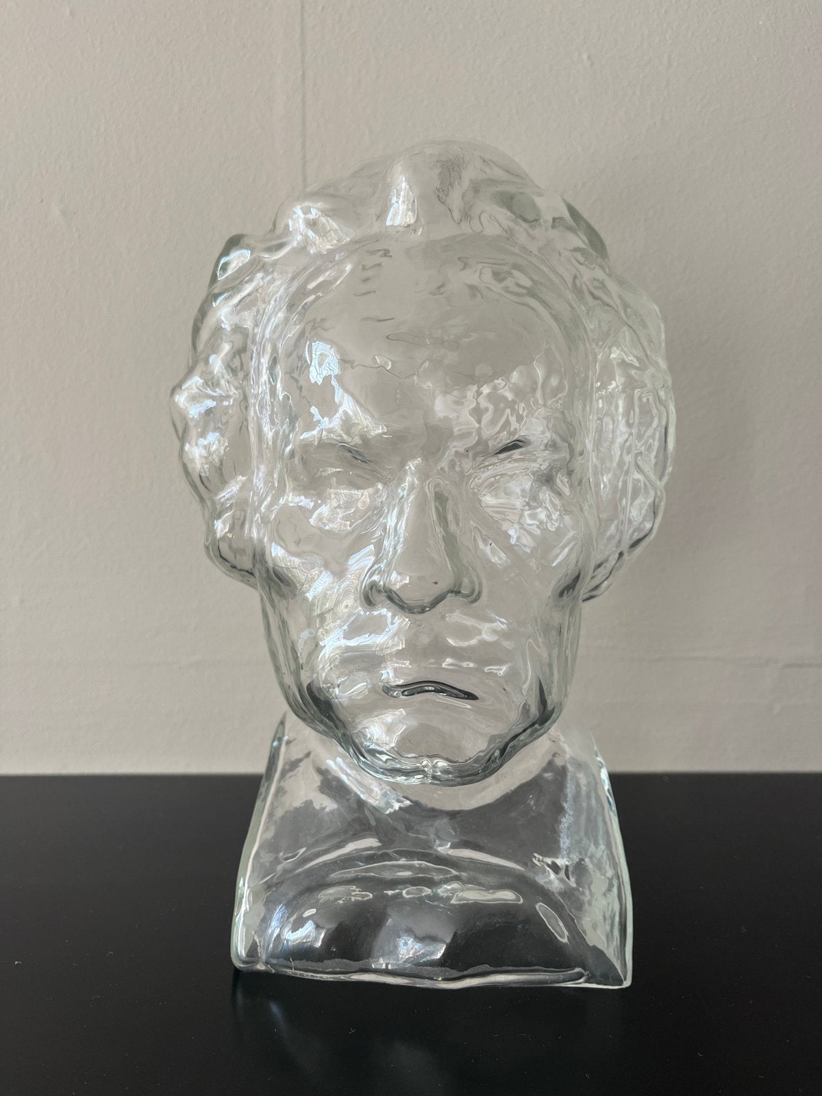 Glazen buste Beethoven – circa 24cm hoog, Antiek en Kunst, Ophalen