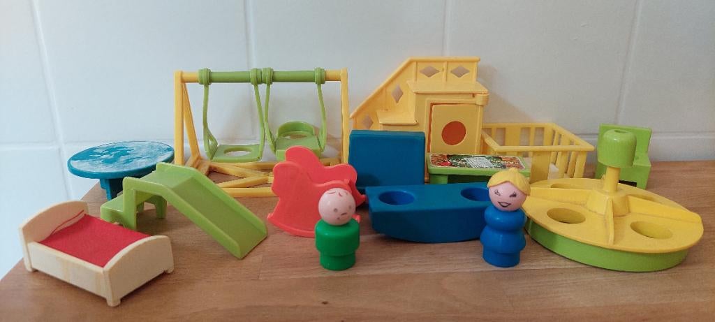 Vintage Fisher price set oa speeltuin ., Ophalen of Verzenden, Gebruikt, Speelset