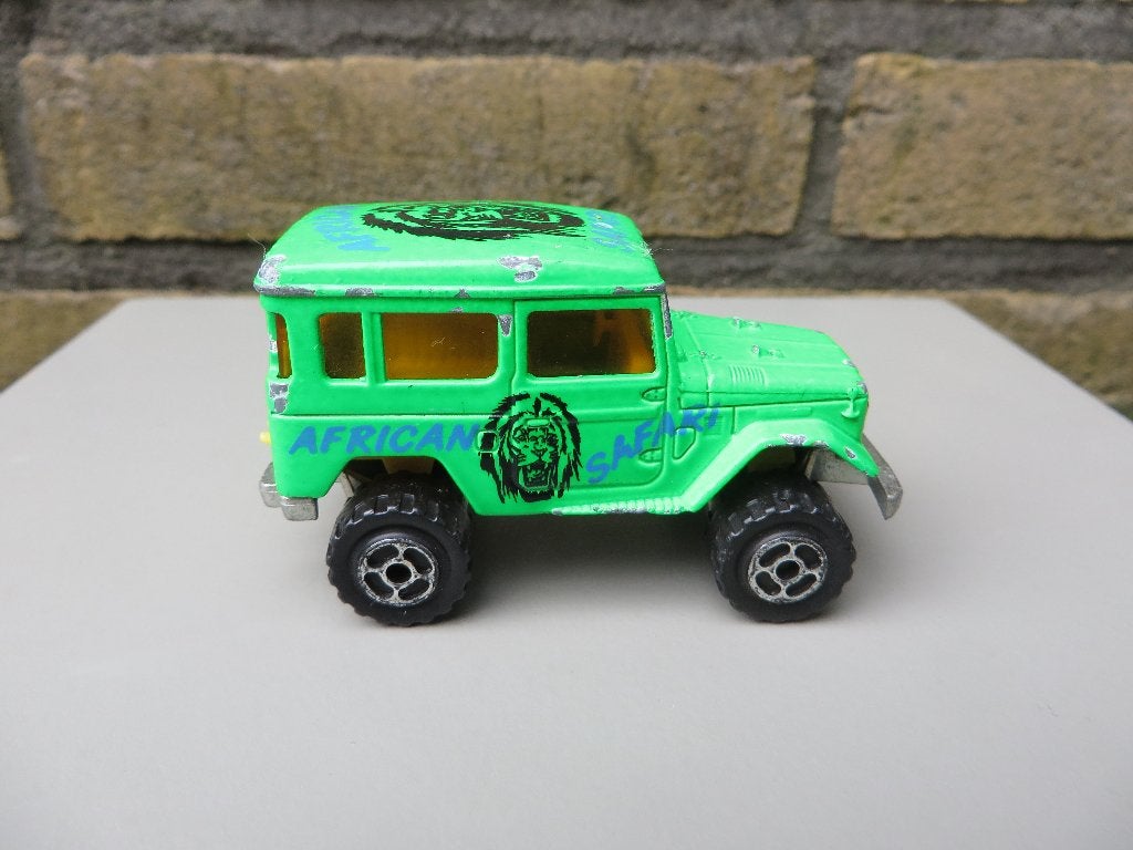 Majorette Toyota Landcruiser AFRICAN SAFARI Groen, Ophalen of Verzenden, Gebruikt, Auto