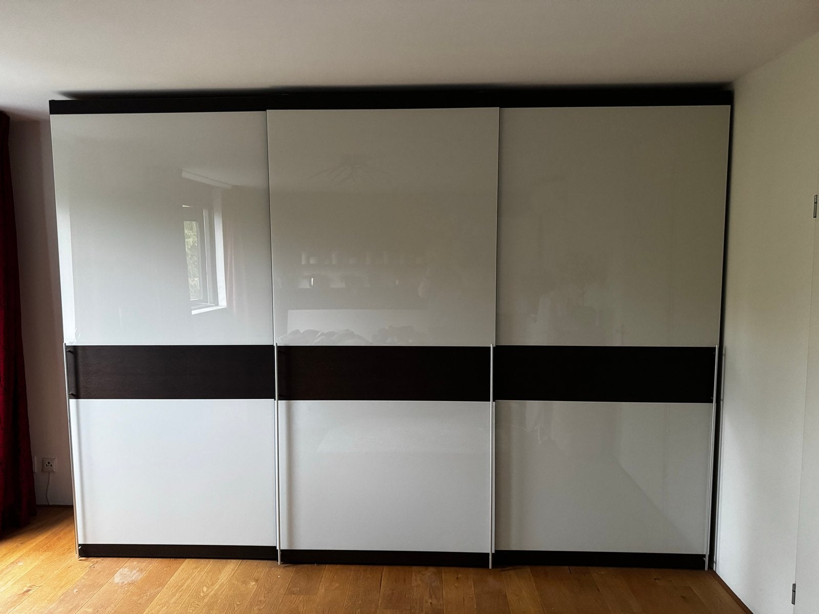 Grote Garderobekast met schuifdeuren, Huis en Inrichting, Ophalen, Met deur(en), 200 cm of meer, Zo goed als nieuw