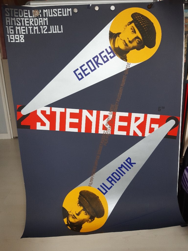 Originele Poster Stedelijk Museum Stenberg Brother Escher, Verzenden, A1 t/m A3, Film en Tv, Rechthoekig Staand