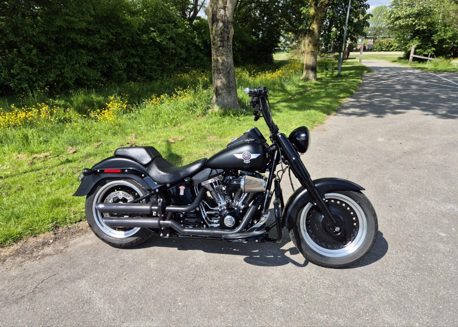 Harley-Davidson FLSTFBS FAT BOY S
110 inch. Screaming Eagle, 2 cilinders, Chopper, Sportuitlaat, Particulier