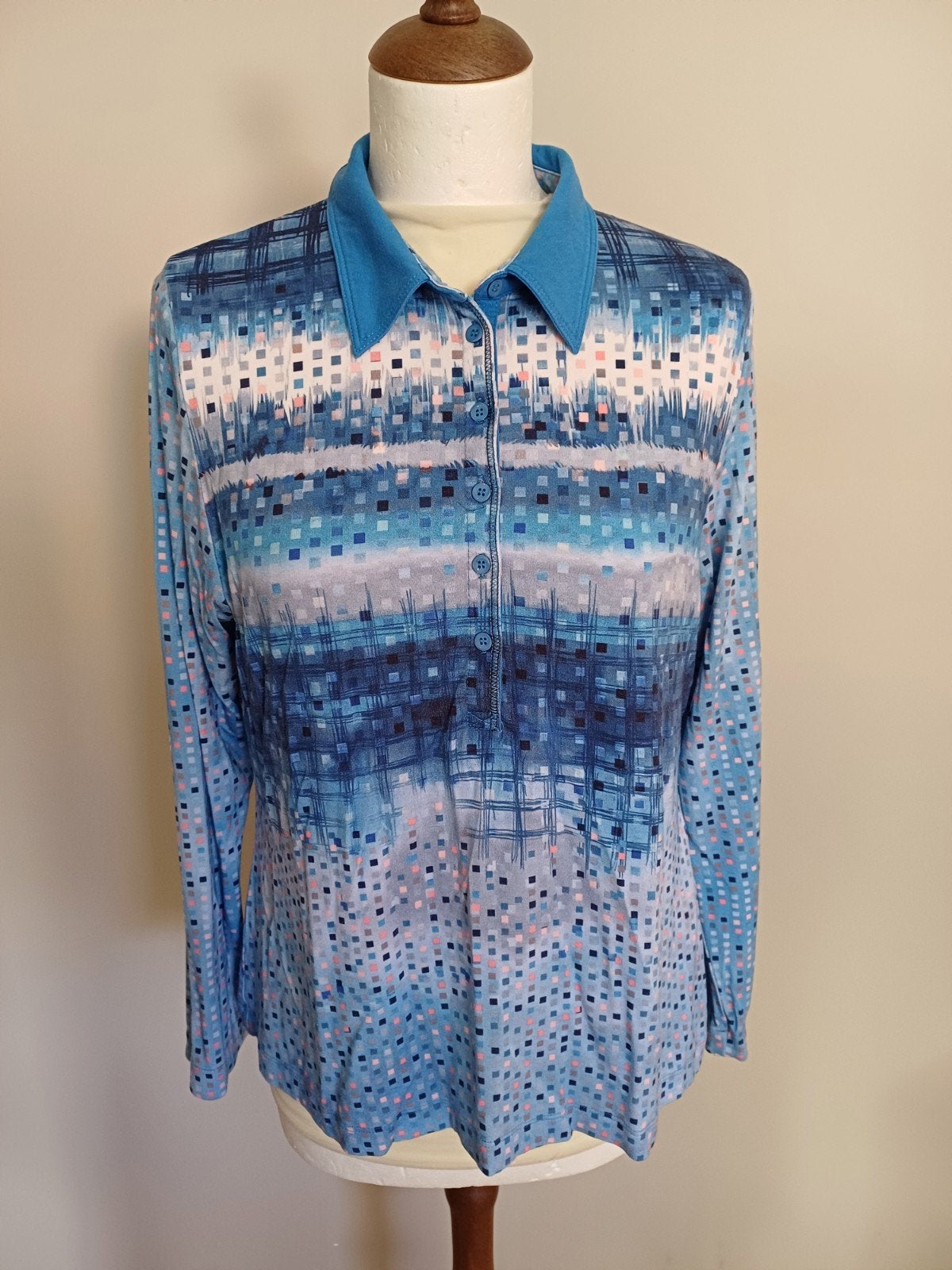 Rabe dames shirt lange mouw, maat 42, blauw., Rabe, Blauw, Maat 42/44 (L), Ophalen of Verzenden