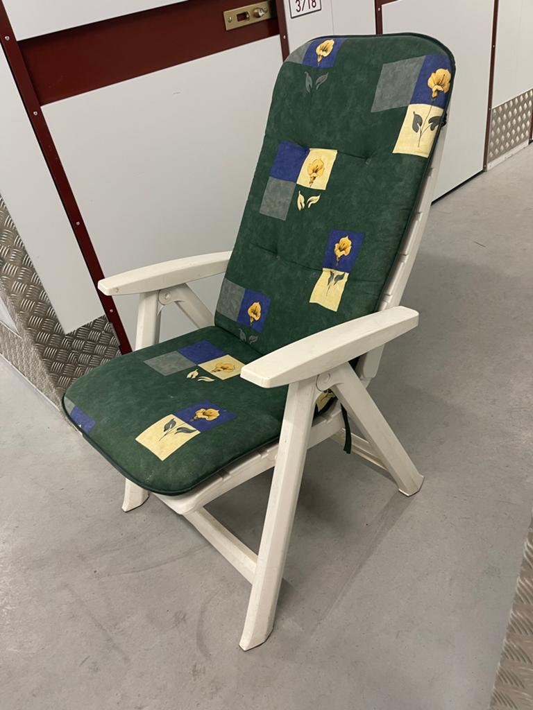 5 Hartman de luxe verstelbare stoelen met kussens, Ophalen, Gebruikt, Kunststof, Verstelbaar