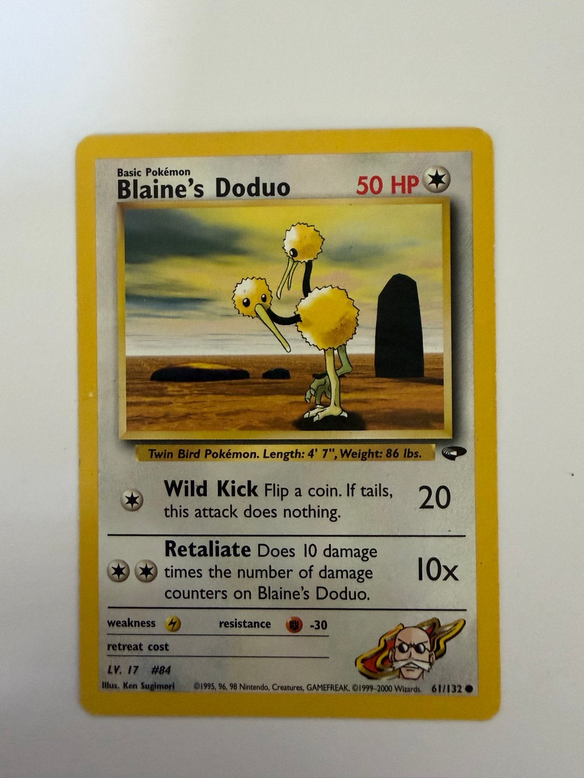 Pokémon Blaine’s Doduo Gym Challenge 61/132 Engels, Ophalen, Gebruikt, Meerdere kaarten