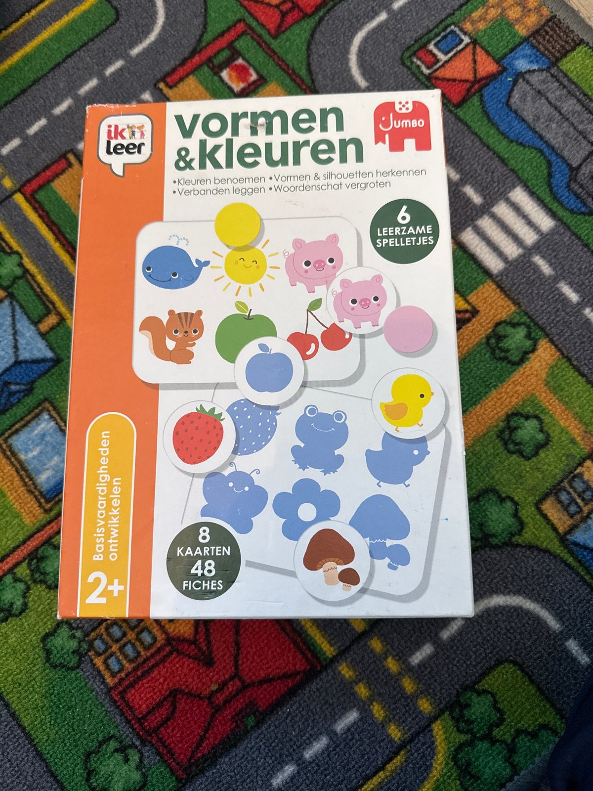 Jumbo Ik leer vormen & kleuren - Educatief spel 2+, Kinderen en Baby's, Ophalen, Zo goed als nieuw, Knutselen