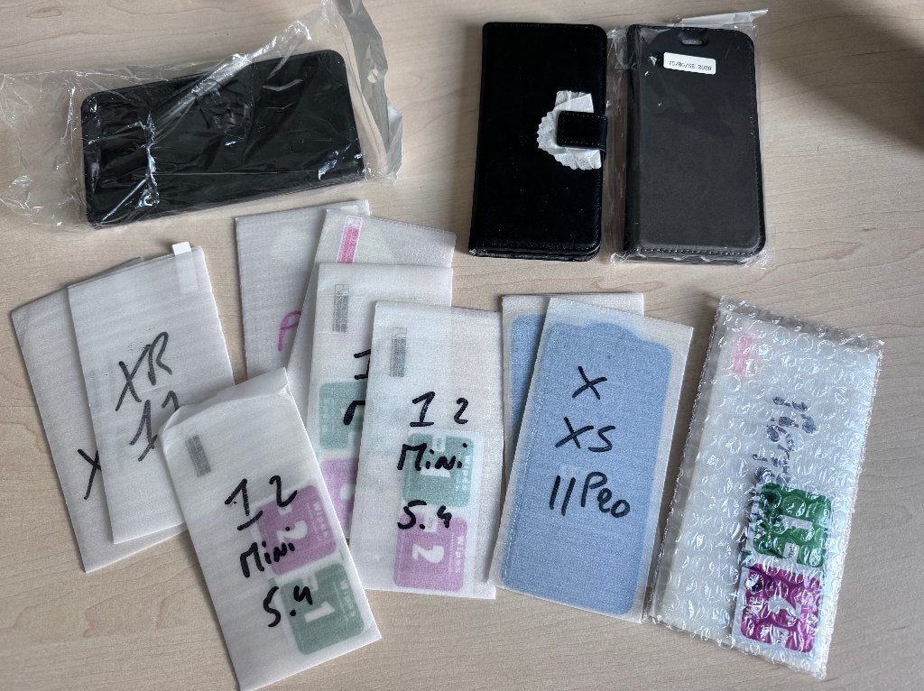 Div Screenprotectors & Hoesjes iPhone X XR XS 11 Pro 12 Mini, Telecommunicatie, Transparant, Nieuw, Ophalen of Verzenden, IPhone 12 Mini