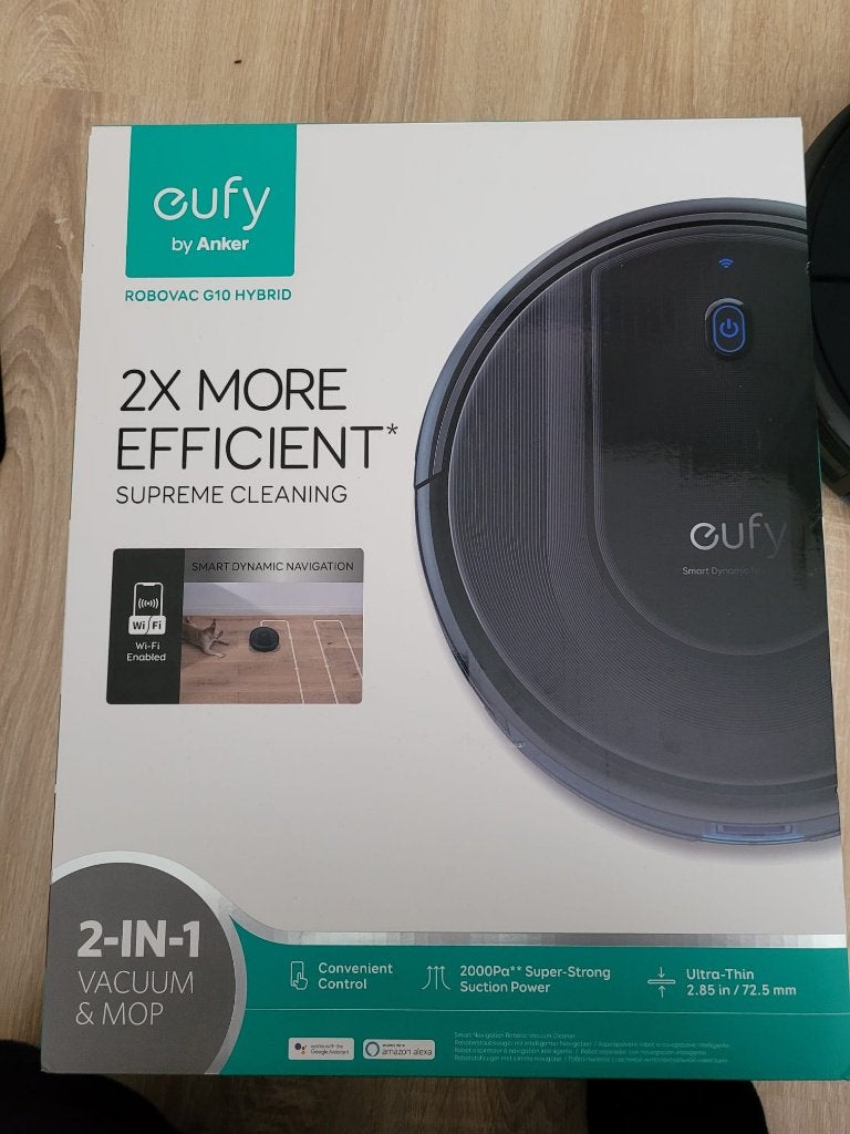 Eufy RoboVac G10 Hybrid, Ophalen, Overige merken, Zo goed als nieuw, Robotstofzuiger