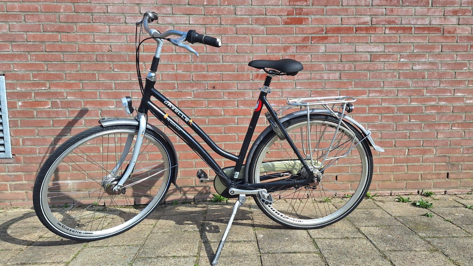 Gazelle NL blauw 7 versnellingen 57cm 28 inch damesfiets, Ophalen, Gebruikt, Versnellingen, 56 cm of meer