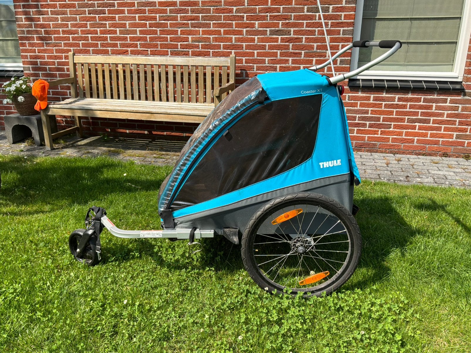Thule fietskar, Gebruikt, Opvouwbaar, Ophalen of Verzenden, Kinderkar