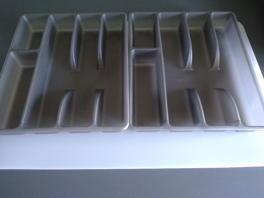 2 Bestekbakken, grijze bestekbak, Overige typen, Kunststof, Nieuw, Ophalen of Verzenden