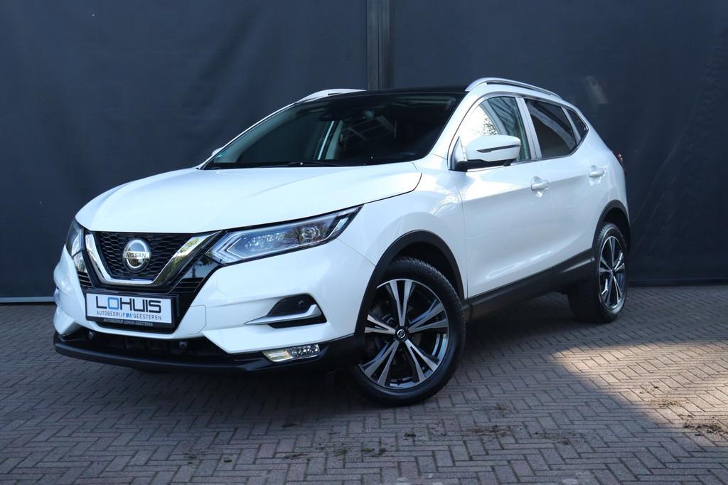 Nissan Qashqai 1.3 DIG-T Tekna 160 AUTOMAAT |PANO | KEYLESS, Gebruikt, 4 cilinders, 1290 kg, Leder en Stof