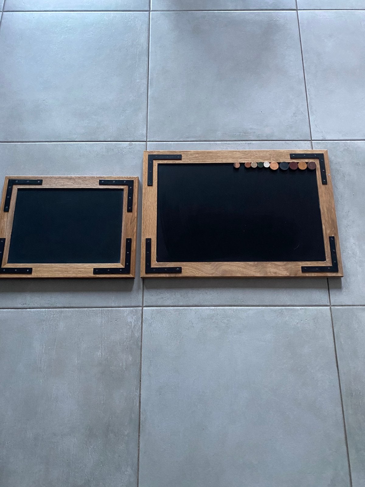 Krijtbord magnetisch 2 st, Huis en Inrichting, Ophalen, Zo goed als nieuw, Krijtbord