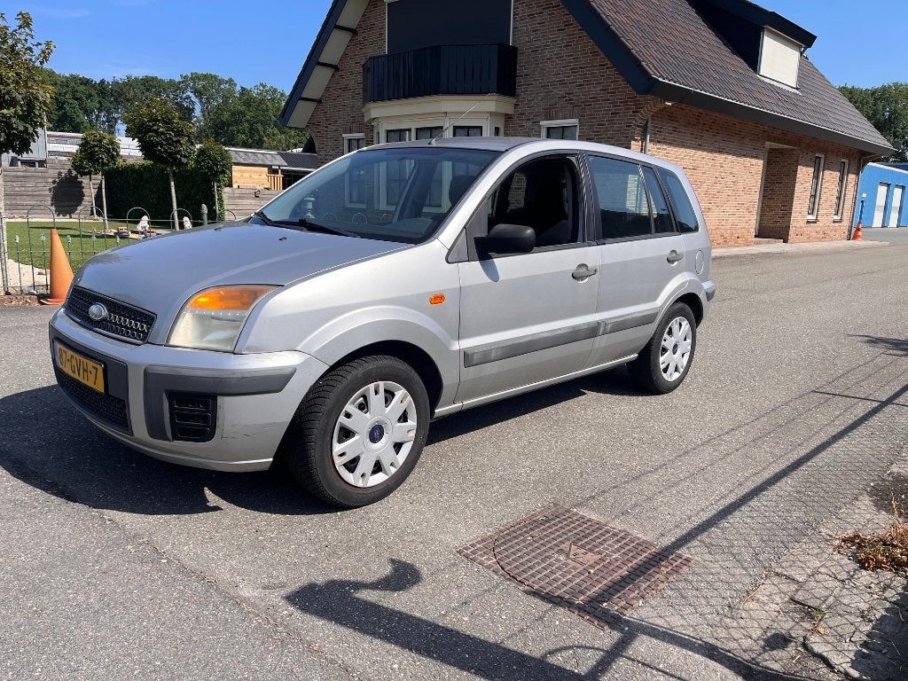 Ford Fusion 1.4 16V Cool & Sound 5 Drs. Airco, Grijs 167 Dkm, Auto's, Ford, Voorwielaandrijving, 4 stoelen, 49 €/maand, Origineel Nederlands