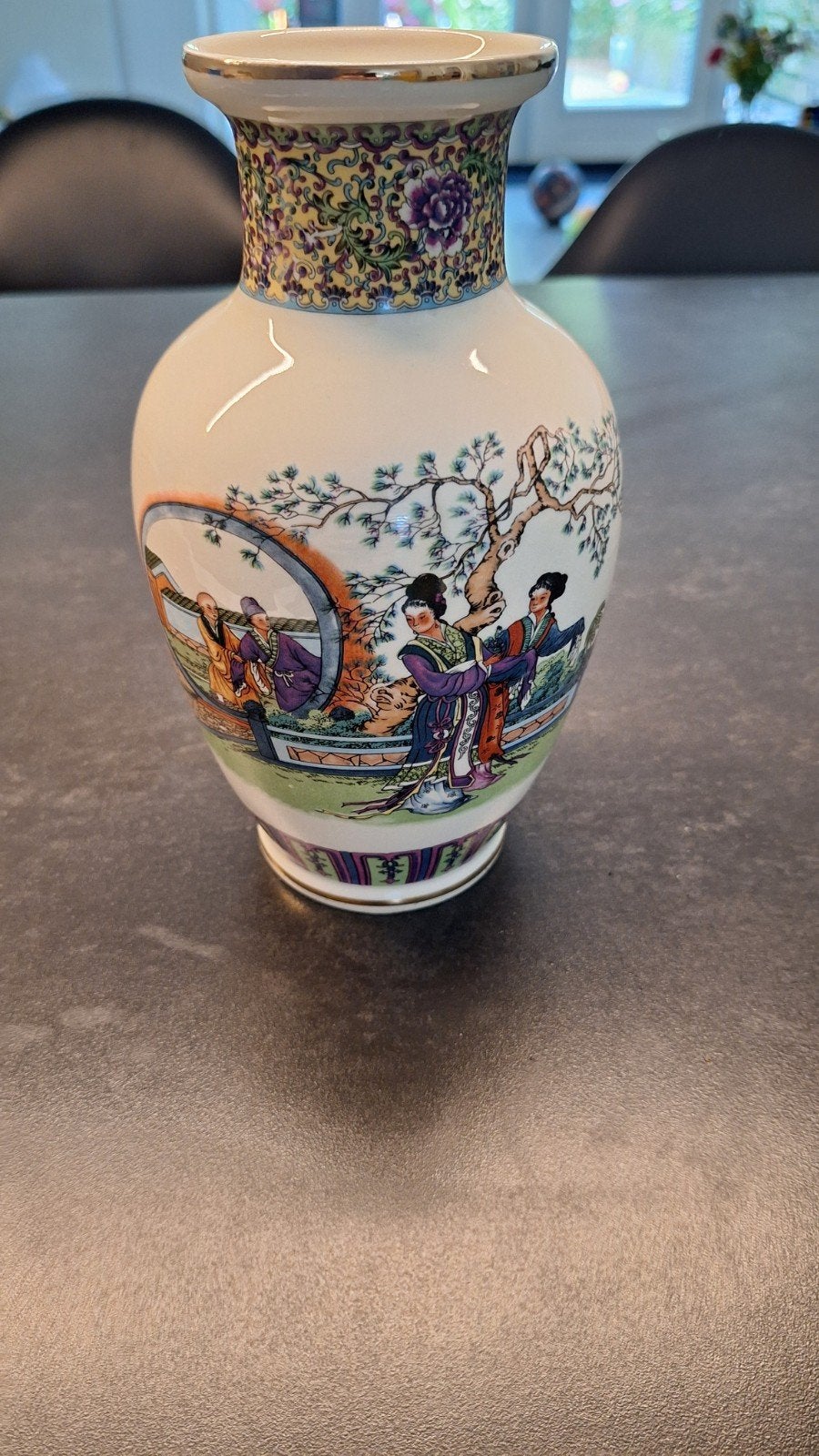 Japanse keramieken vaas - Xuanshu Céramique, 21cm, Antiek en Kunst, Antiek | Vazen, Ophalen of Verzenden