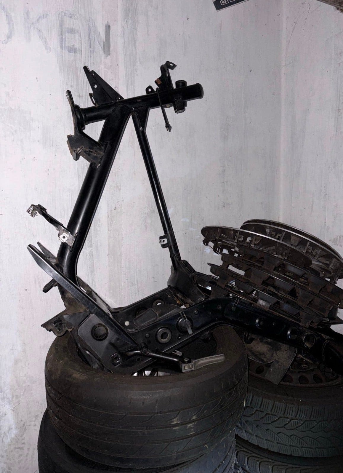 Gilera Runner 125cc DD Frame met Swingarm, Ophalen of Verzenden, Gebruikt, Frame