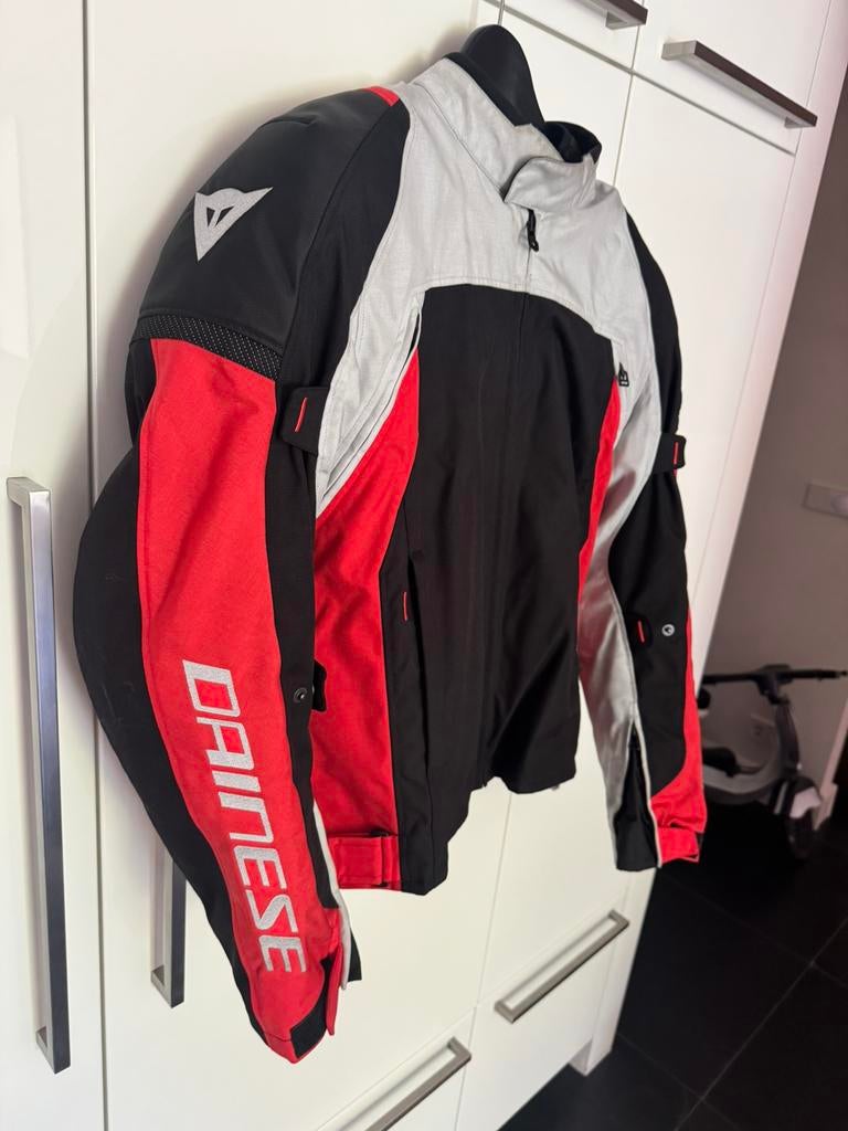 Daimese D-Dry motorjack - maat 54 (=L) - waterdicht -cordura, Motoren, Ophalen of Verzenden, Tweedehands, Kinderen, Jas | textiel