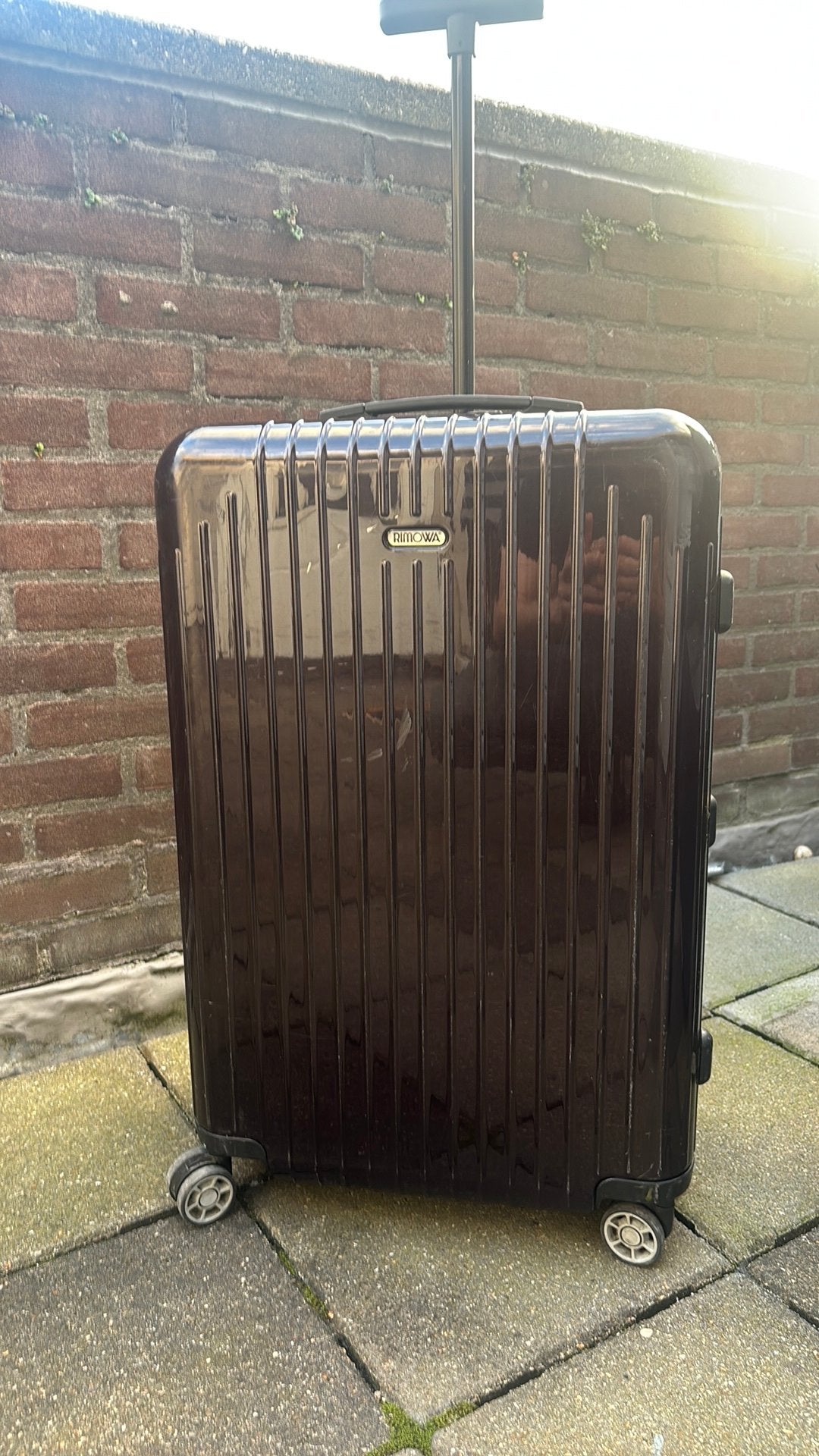 Rimowa Salsa Air koffer – 65 cm – Zwart / Donkerpaars, 30 cm of meer, Gebruikt, Paars, Ophalen of Verzenden