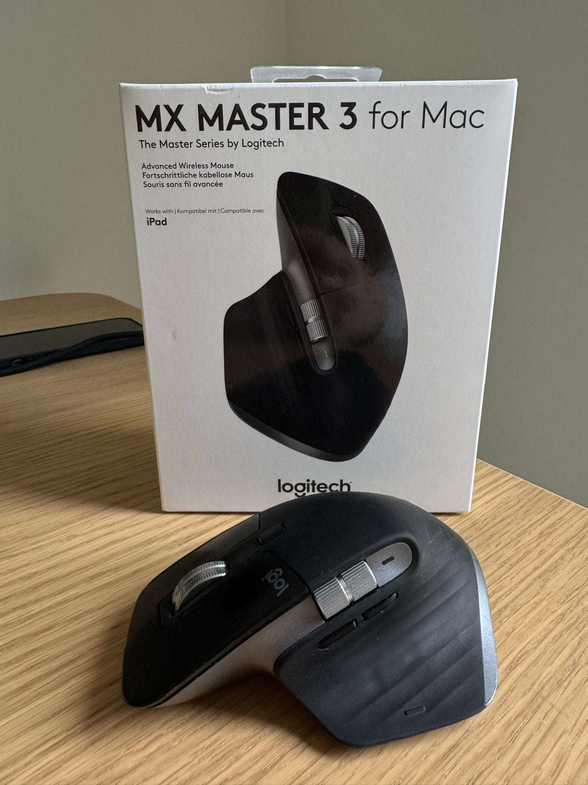 Logitech MX Master 3 voor Mac - Draadloze Muis (Gebruikt), Muis, Gebruikt, Ergonomisch, Ophalen of Verzenden