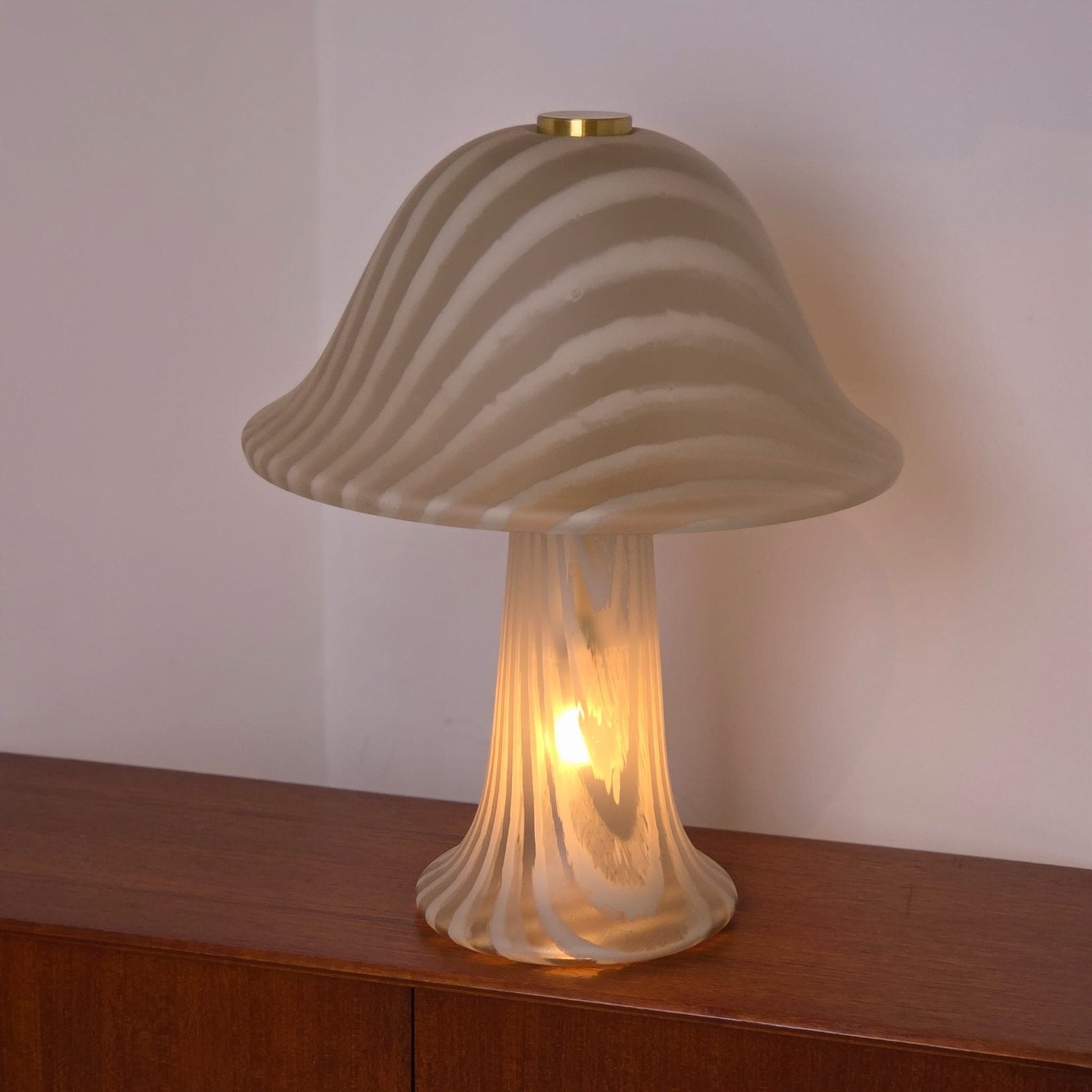 Peill & Putzler Murano Mushroom Tafellamp Jaren '70, Overige merken, Vintage, Paddenstoellamp, Peill & Putzler
