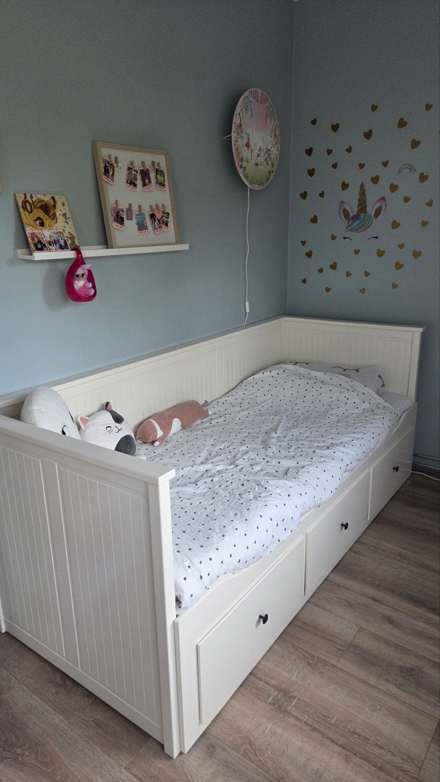 Ikea Hemnes bedbank, Ophalen, Gebruikt, Wit, Tweepersoons