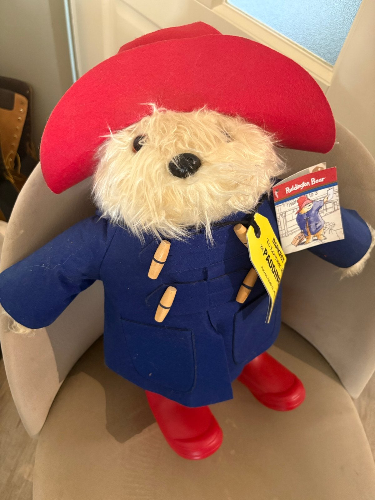 Grote vintage Paddington Beer 1989 - 50 cm, Gebruikt, Overige merken, Overige karakters, Beer