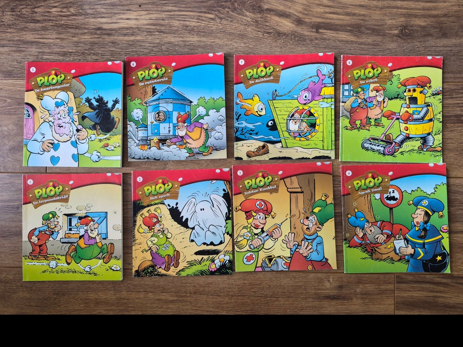 Plop boekenreeks - deel 1 t/m 8, Ophalen of Verzenden, Gelezen, Fictie algemeen, 5 of 6 jaar