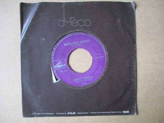 s0320 johnny jordaan - buona notte bambino, Ophalen, Gebruikt, 7 inch, Overige genres