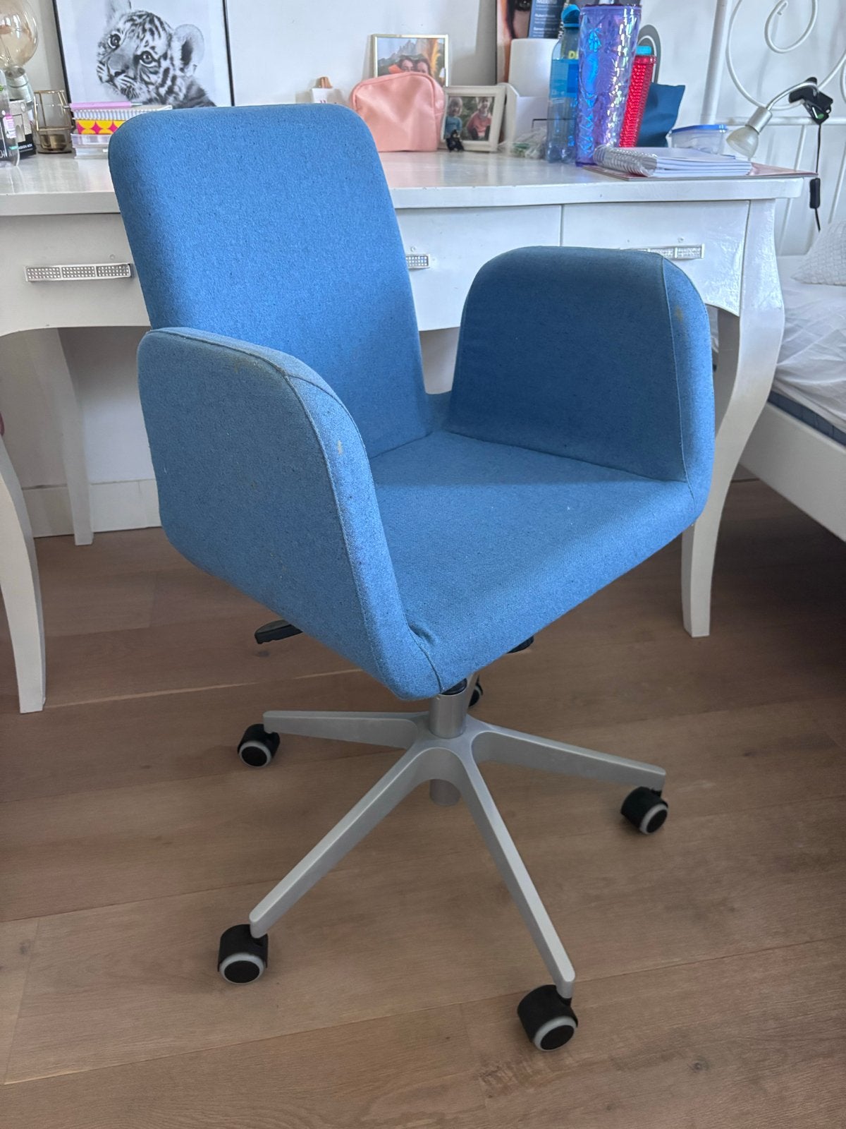 IKEA bureaustoel blauw, Ophalen, Gebruikt, Blauw, Bureaustoel