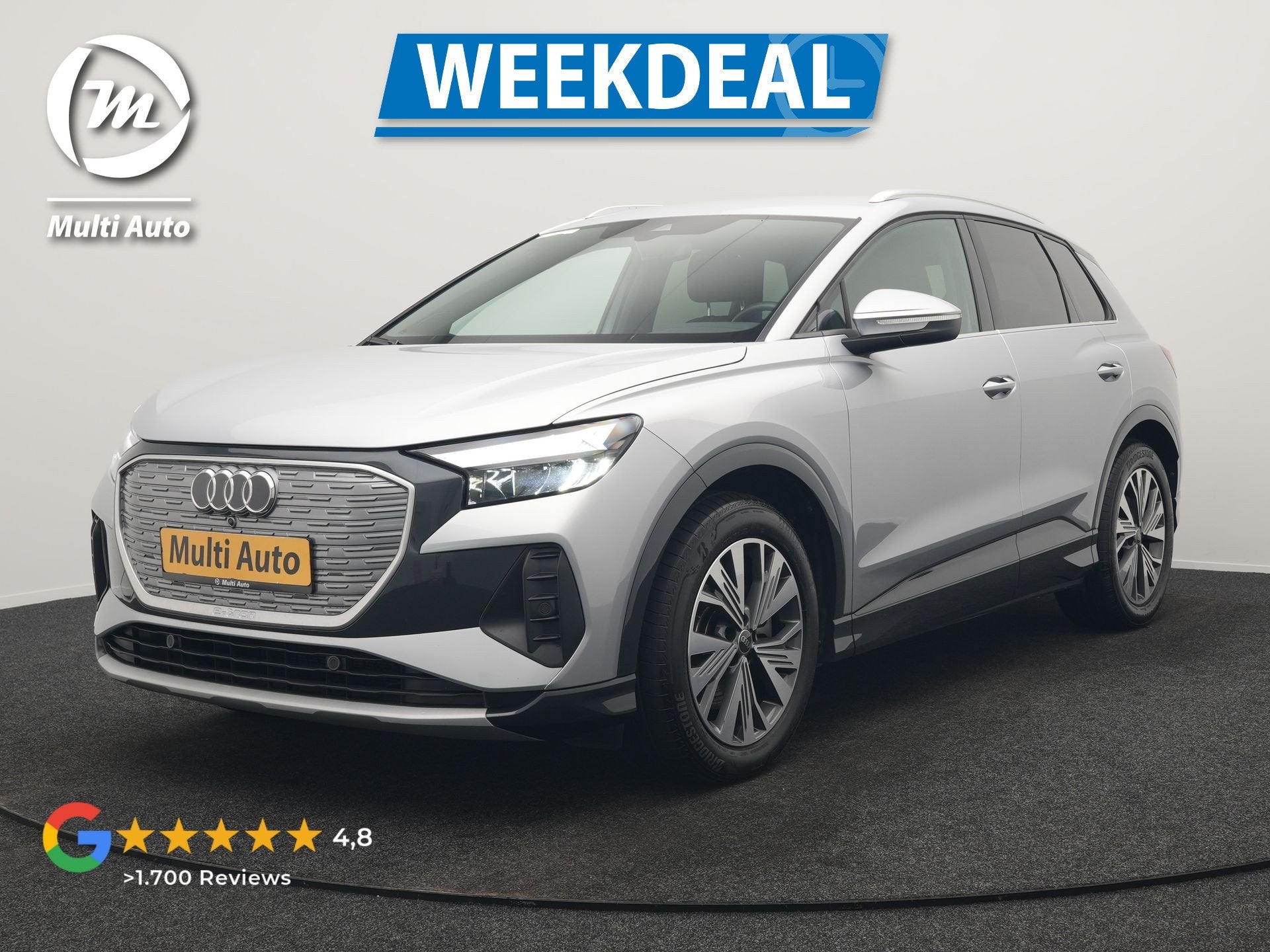 Audi Q4 e-tron 50 quattro Advanced edition 82 kWh 300pk Deal, Automaat, Stof, Zwart, 82 kWh