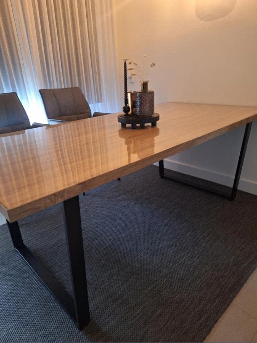 Eettafel gratis (200x100x77cm), Ophalen, Gebruikt, 200 cm of meer, 50 tot 100 cm