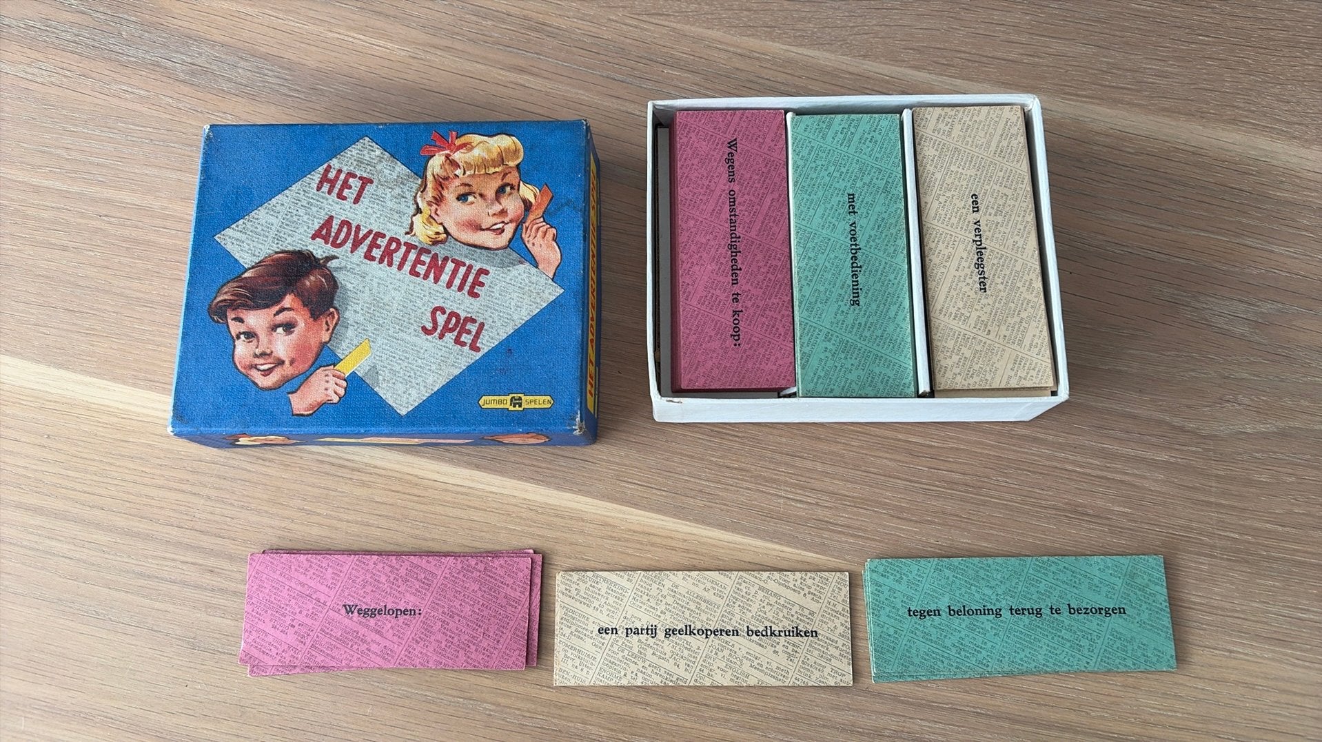 Het Advertentie Spel - Vintage Jumbo Spellen, Hobby en Vrije tijd, Gezelschapsspellen | Bordspellen, Ophalen, Gebruikt