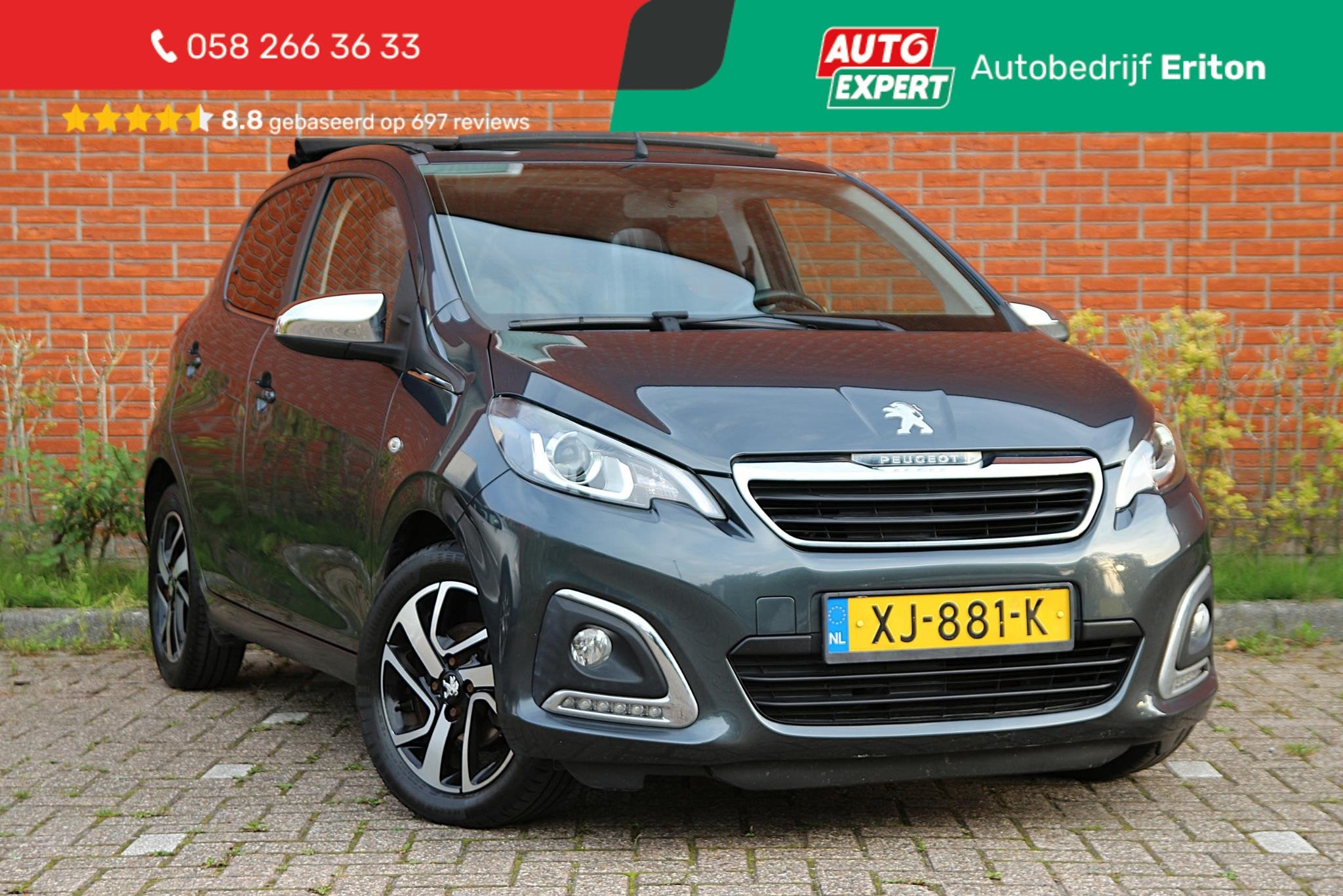Peugeot 108 1.0 e-VTi 72pk Allure TOP! | NL-auto | Automaat!, Auto's, Stof, Gebruikt, 4 stoelen, Origineel Nederlands