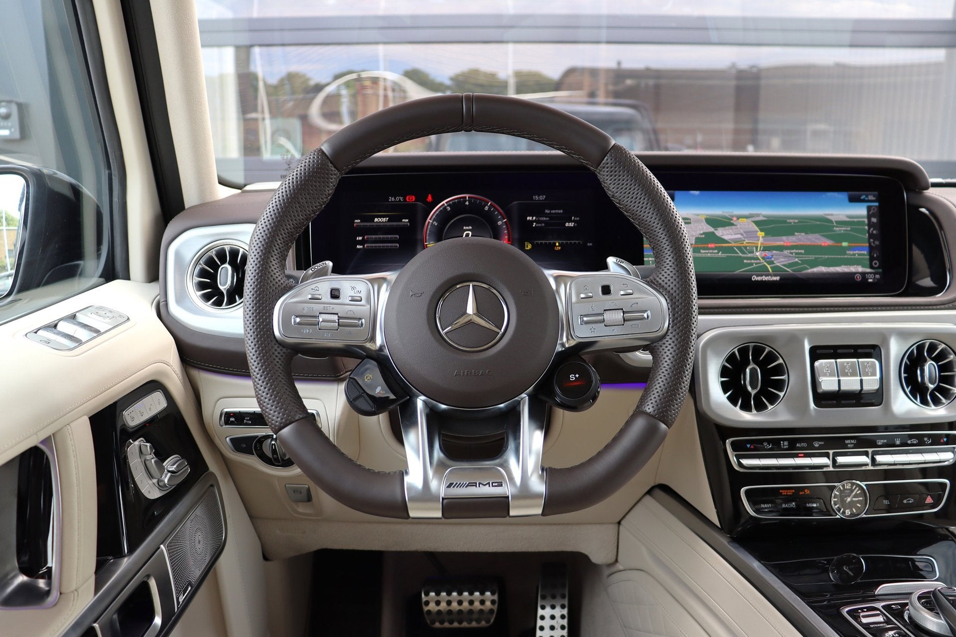 Mercedes-Benz G-klasse 63 AMG | Pano | Burmester 3D | 360 Ca, Automaat, Dealer onderhouden, G-Klasse, Leder