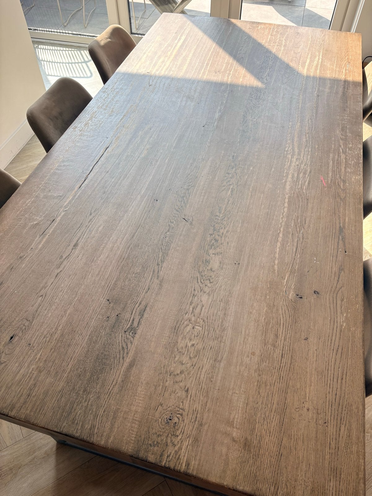 Eikenhouten eettafel 100x200 cm, Huis en Inrichting, Tafels | Eettafels, Ophalen, Gebruikt, 100 tot 150 cm, Eikenhout