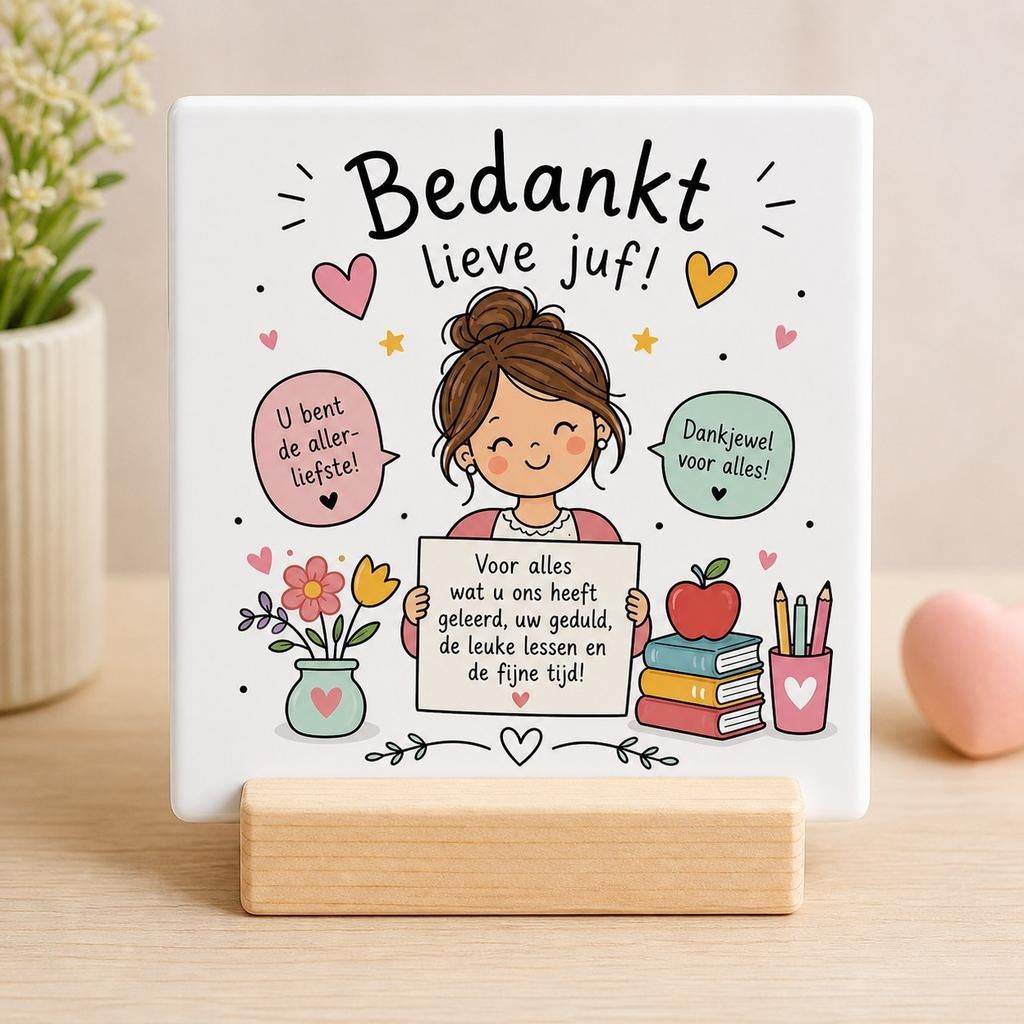 Juf en meester kado bedankjes, Ophalen of Verzenden, Nieuw